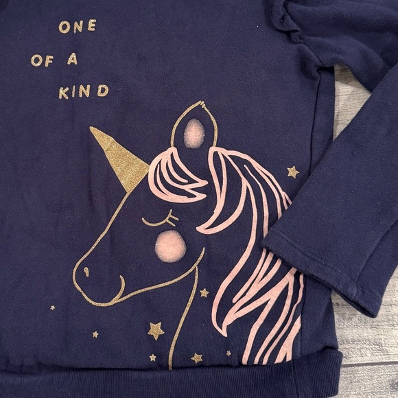 Carter's Dark Blue Unicorn Long Sleeve Tee/size 6-6X - Picture 5 of 6